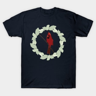 Cardinal in Leaf Ring T-Shirt